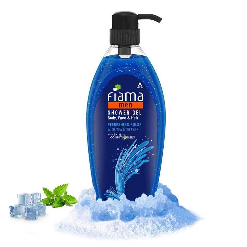 Fiama Men Shower Gel Refreshing Pulse Body Wash, With Skin Conditioners For Refreshed Skin - Bottle