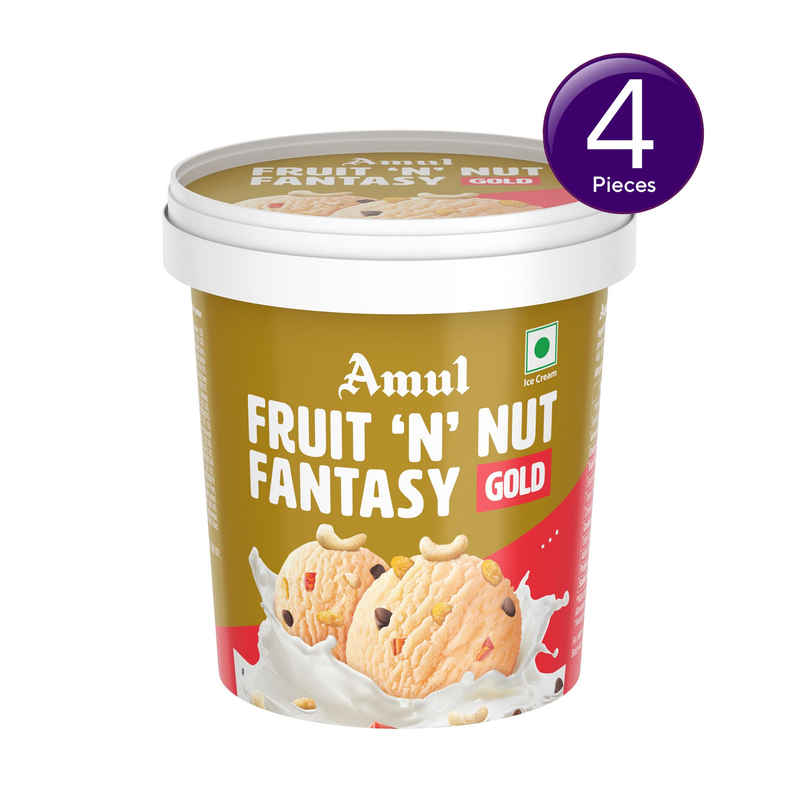 Amul Gold Fruit 'N' Nut Fantasy Ice Cream Cup Combo Amul Gold Fruit 'N' Nut Fantasy Ice Cream Cup Combo