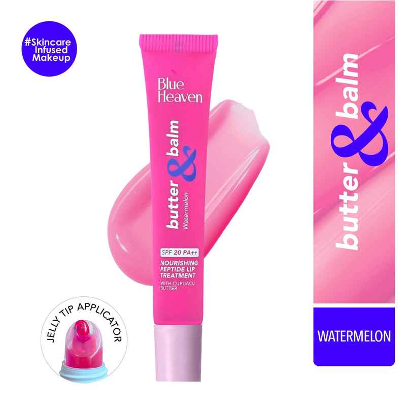 Blue Heaven Butter & Balm Peptide Based Tinted Lip Balm | SPF 20 PA++ | Watermelon