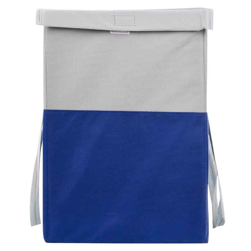 Perpetual Laundry Cloth Basket | 75L Waterproof Foldable Bag with Lid | Grey-Blue