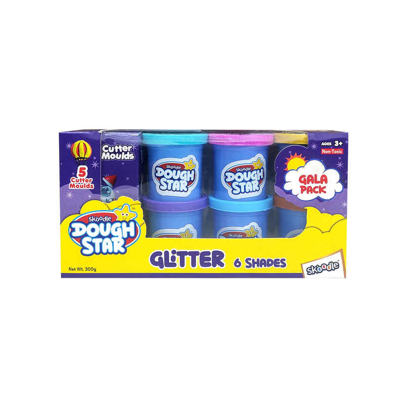 Hamleys Dough Star Gala Pack Glitter 300 Gm