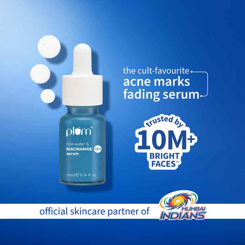 Plum 10% Niacinamide Face Serum with Rice Water & Squalane Plum 10% Niacinamide Face Serum with Rice Water & Squalane