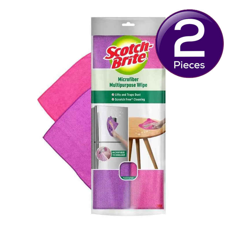 Scotch-Brite Multipurpose Microfiber Wipe 2S Pack Combo
