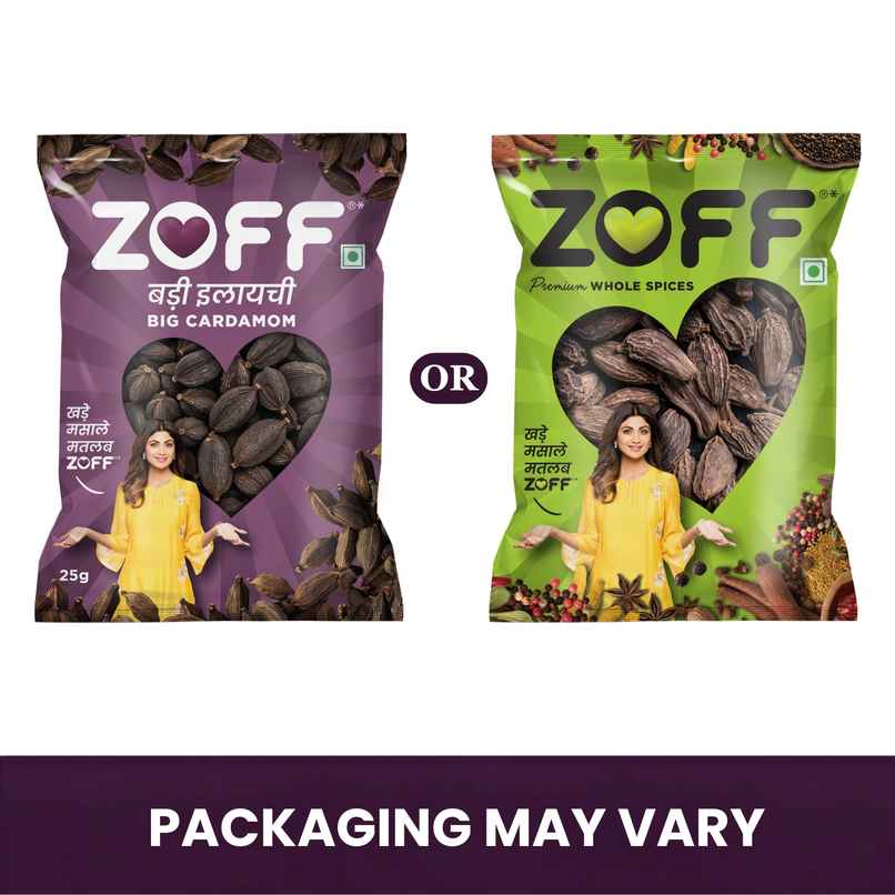 ZOFF Big Cardamom Whole - Badi Elaichi ZOFF Big Cardamom Whole - Badi Elaichi