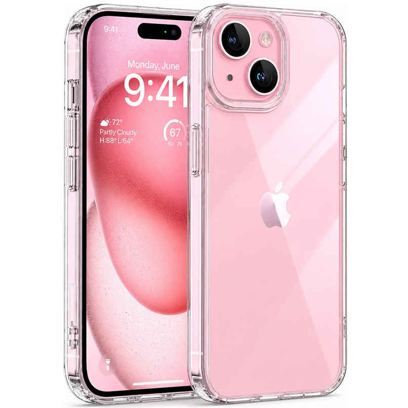 ExpressB For iPhone 15 Case Cover Anti-Scratch Camera Protect Cover Pc+Tpu Transparent - Clear ExpressB For iPhone 15 Case Cover Anti-Scratch Camera Protect Cover Pc+Tpu Transparent - Clear