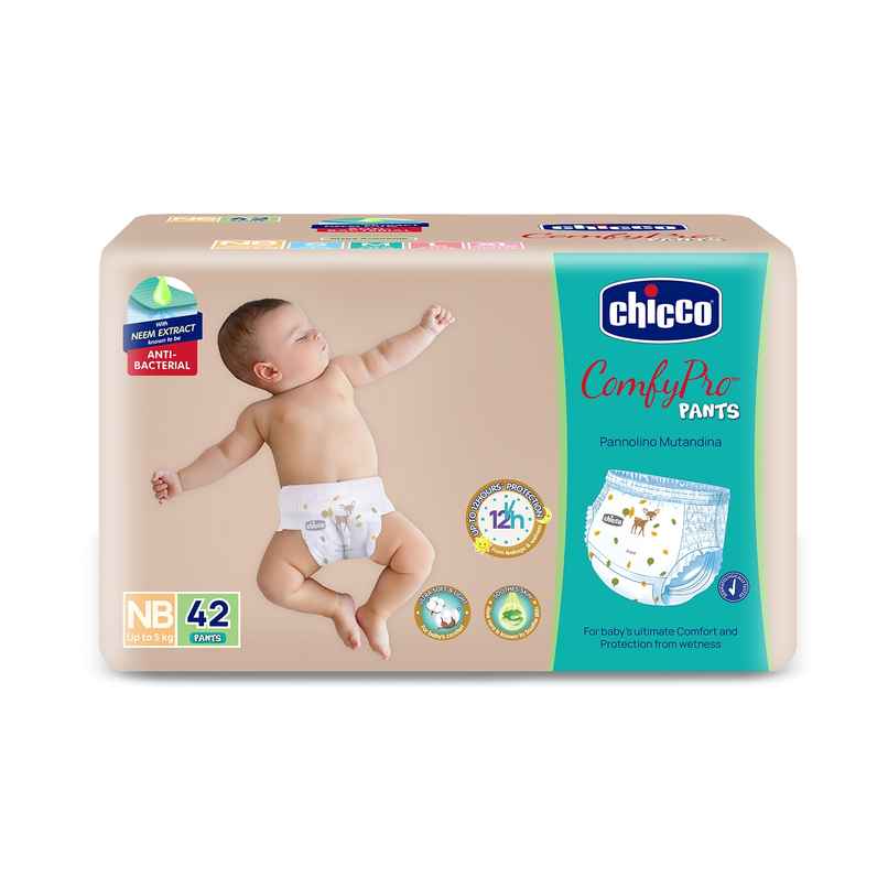 Chicco ComfyPro Premium Pant Style Diaper | NB | 42 pcs