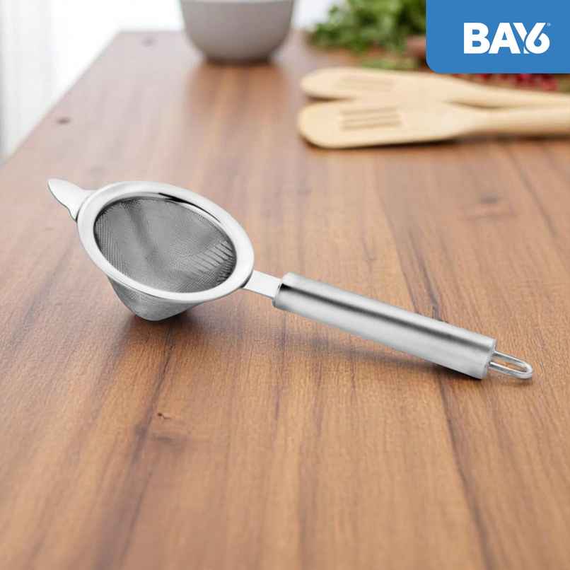 BAY6 Steel Pipe Handle Tea Strainer