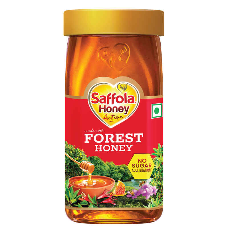 Saffola Honey Active, Made with Forest Honey, Pure Honey, No sugar adulteration