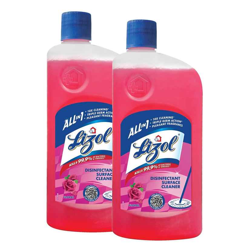 Lizol Disinfectant Surface & Floor Cleaner Liquid Floral Lizol Disinfectant Surface & Floor Cleaner Liquid Floral