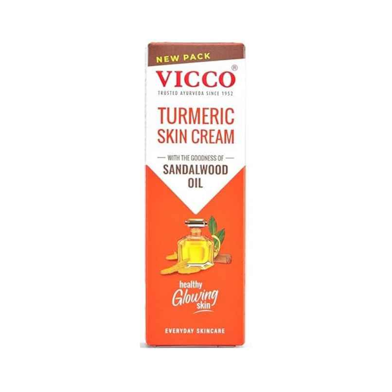 Vicco Turmeric Skin Cream | Face & Skin Cream with Sandalwood Oil for Daily Healing