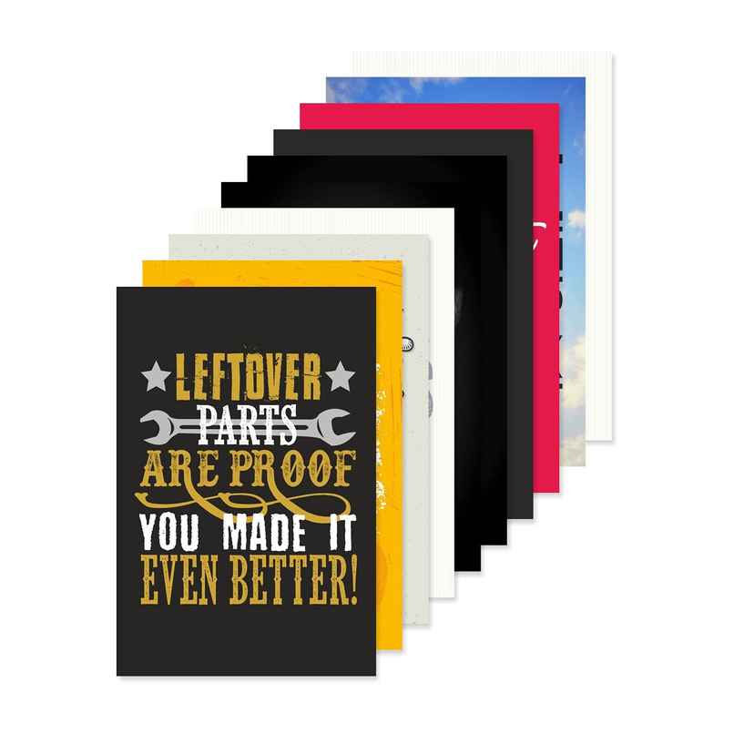 Paper Plane Design Wall Posters For Office Decor | Set of 10 | Size | 12 Inch x 18 Inch | D38