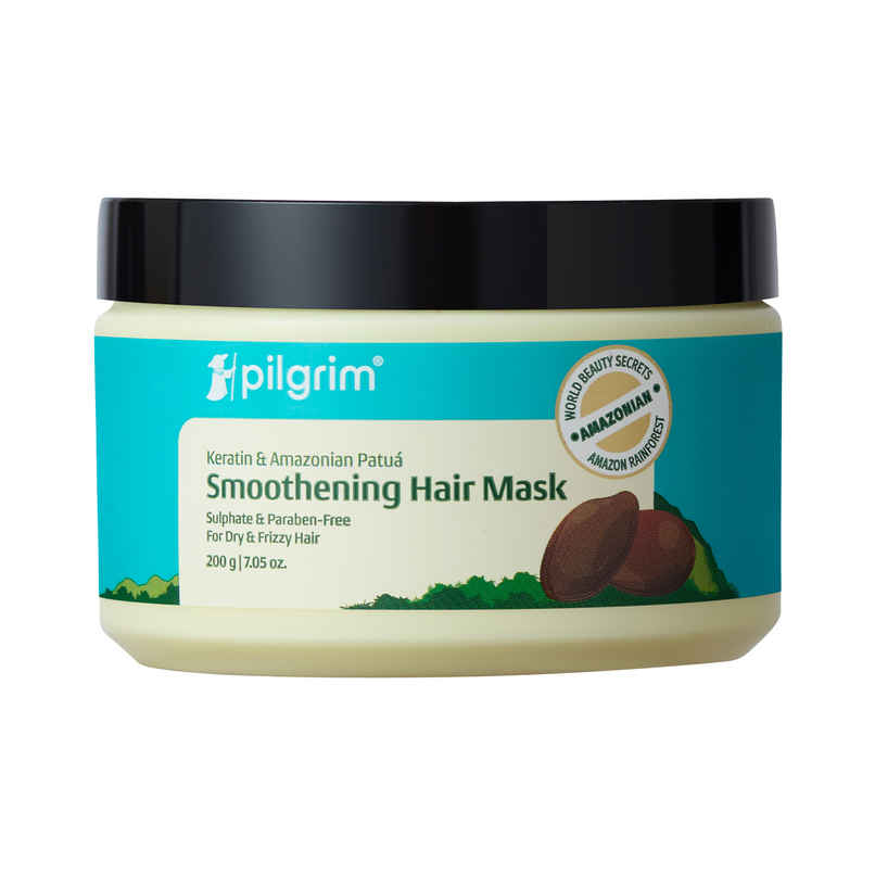 Pilgrim Keratin & Amazonian Patua Smoothening Hair Mask for Smooth & Frizzy Hair Pilgrim Keratin & Amazonian Patua Smoothening Hair Mask for Smooth & Frizzy Hair