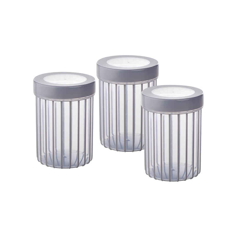 Joyo Better Home Linea Container 560 ml (3 Pcs Set)- Grey