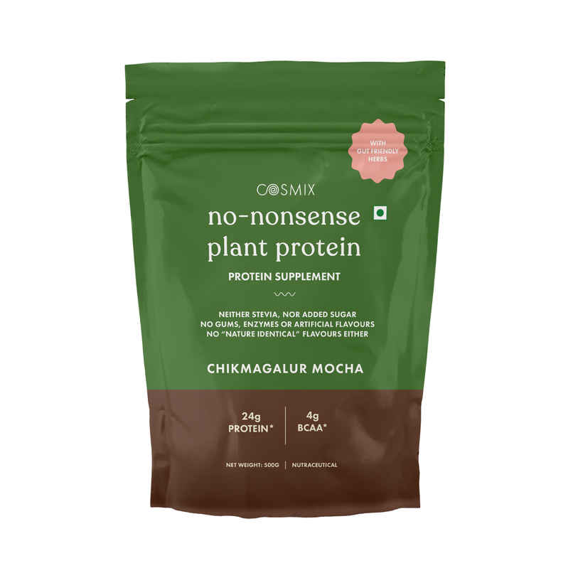 Cosmix No-Nonsense Plant Protein Chikmagalur Mocha, 24g Protein