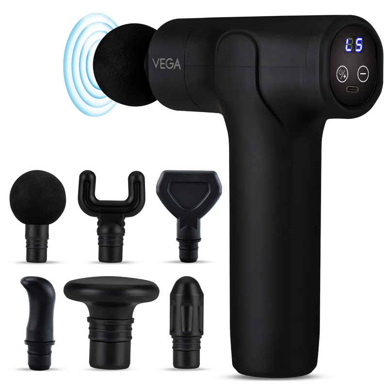Vega Hand Massage Gun With Muscle Ease Therapy for Body Pain Relief With Touch Display - Vhmg-01 Vega Hand Massage Gun With Muscle Ease Therapy for Body Pain Relief With Touch Display - Vhmg-01