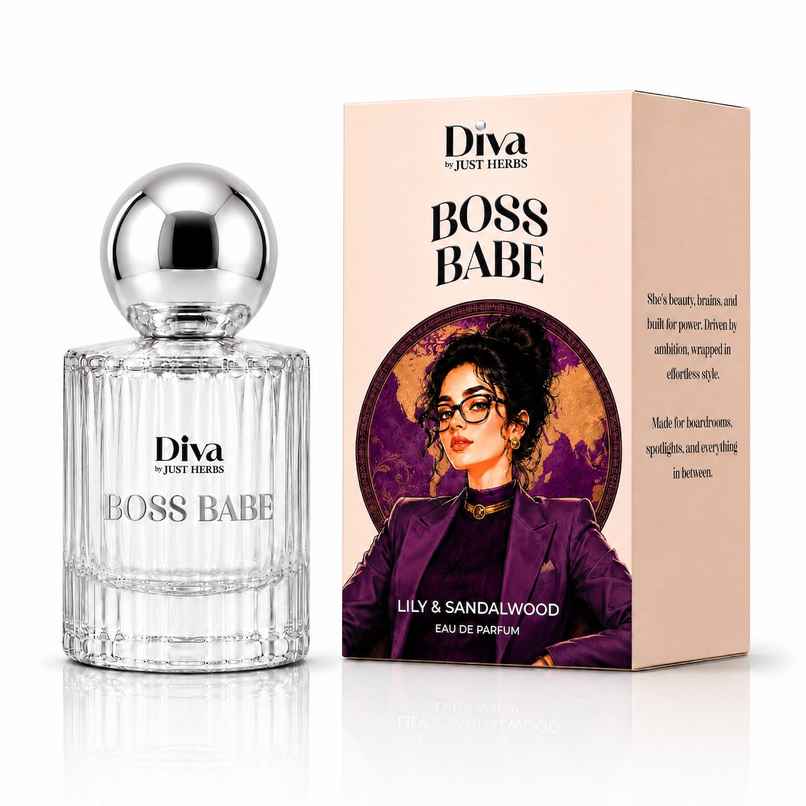 Just Herbs Diva Boss Babe Eau De Parfum | Premium Women's Perfume | Long Lasting Fresh Fragrance