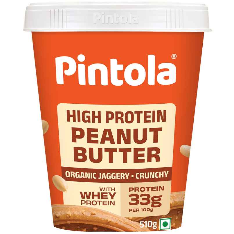 Pintola High Protein Organic Jaggery Peanut Butter Crunchy Pintola High Protein Organic Jaggery Peanut Butter Crunchy