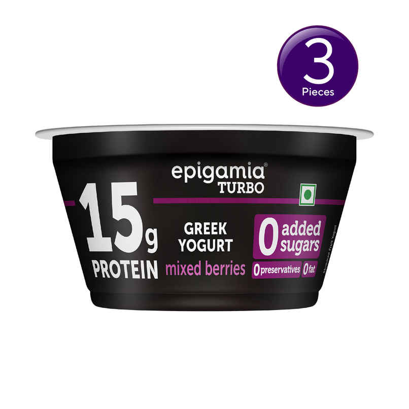 epigamia 15 g Protein Turbo Yogurt, Mixed Berries Combo epigamia 15 g Protein Turbo Yogurt, Mixed Berries Combo