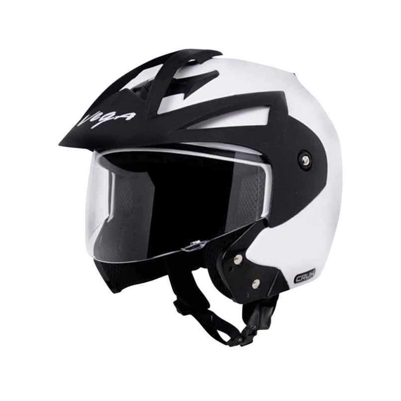 Vega Crux Open Face White Helmet-M
