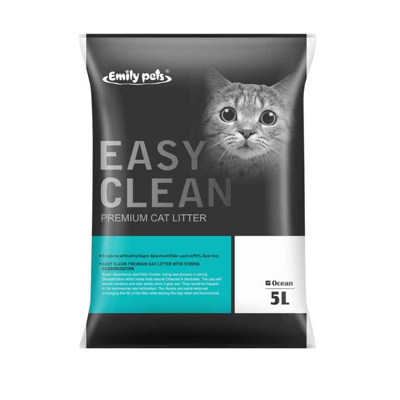 Emily Pets Premium Bentonite Cat Litter | Ocean
