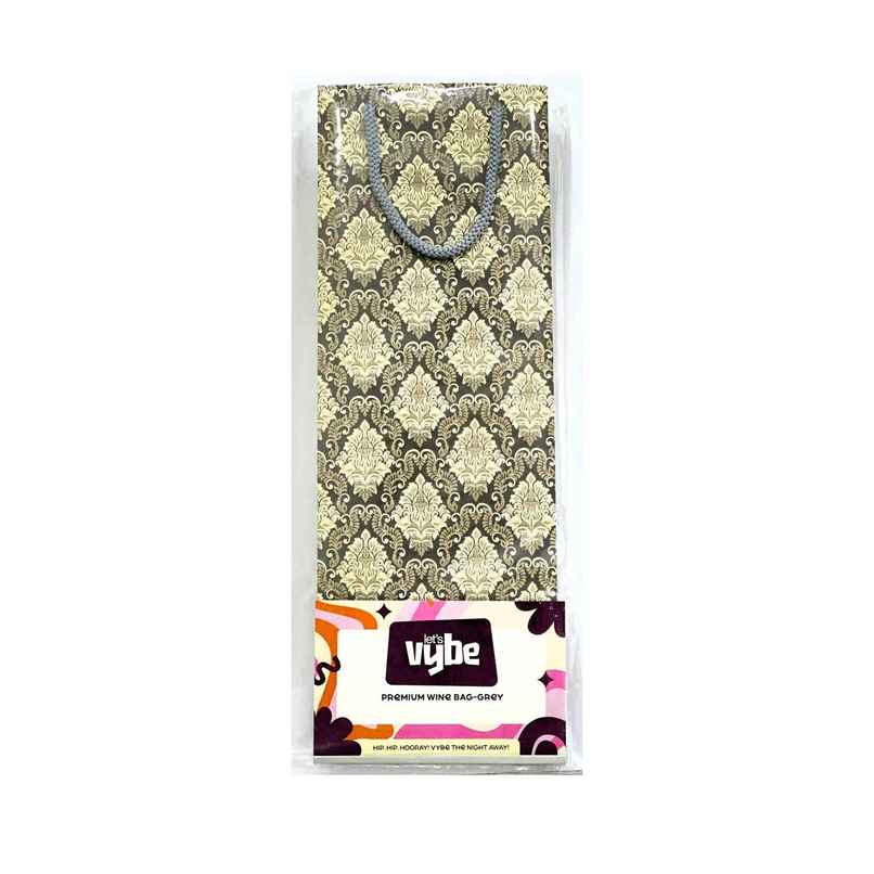 Premium Wine Bag | Grey | Let's Vybe Premium Wine Bag | Grey | Let's Vybe