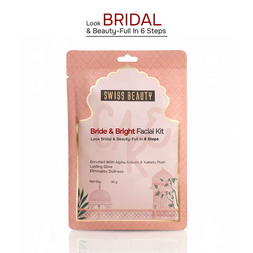 Swiss Beauty Care Bride & Bright Facial Kit | 6 Steps For A Bridal Glow Swiss Beauty Care Bride & Bright Facial Kit | 6 Steps For A Bridal Glow