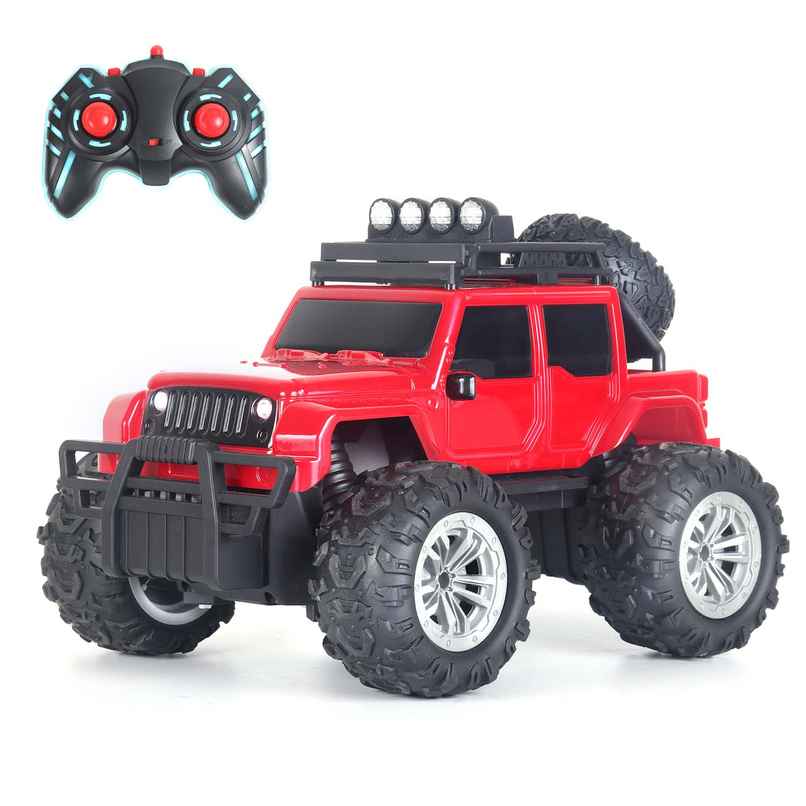 Race N Roll Off Roader Rechargeable Remote Control Monster Truck - Jee Red