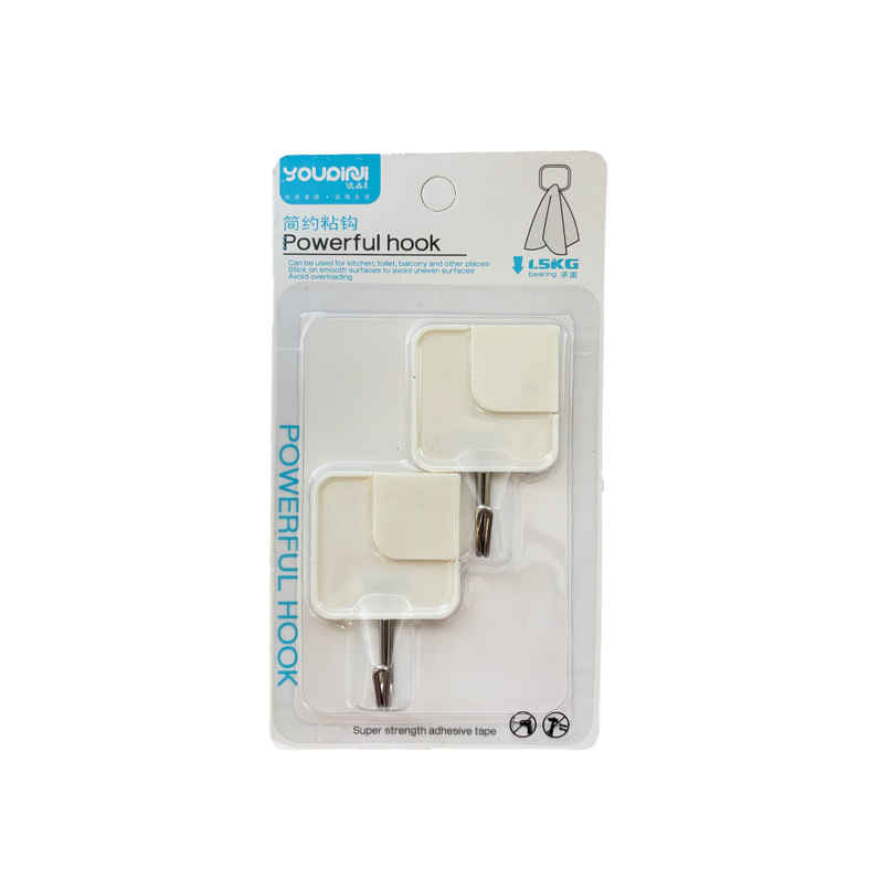 Chrome 8021 Self Adhesive Wall Hooks
