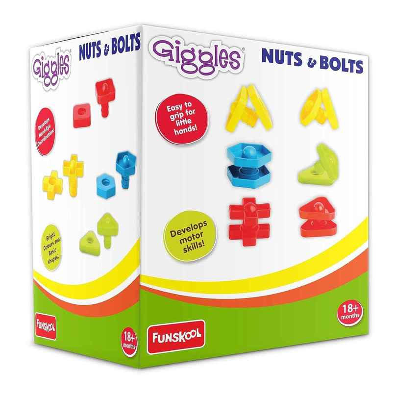 Giggles Funskool Nuts & Bolts Linking and Stacking Toy