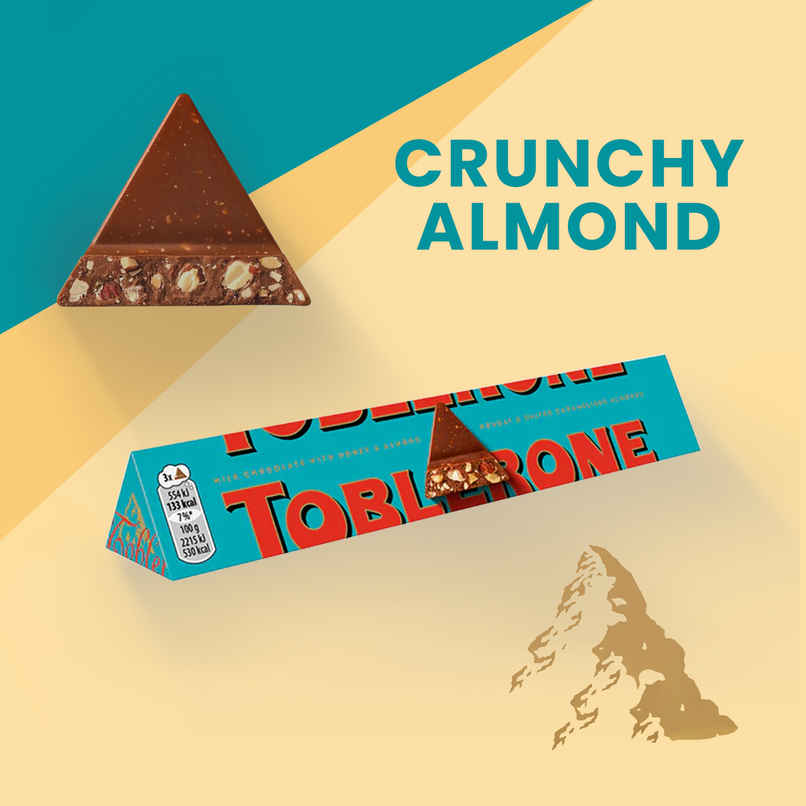 Toblerone Crunchy Almonds Chocolate Bar Toblerone Crunchy Almonds Chocolate Bar