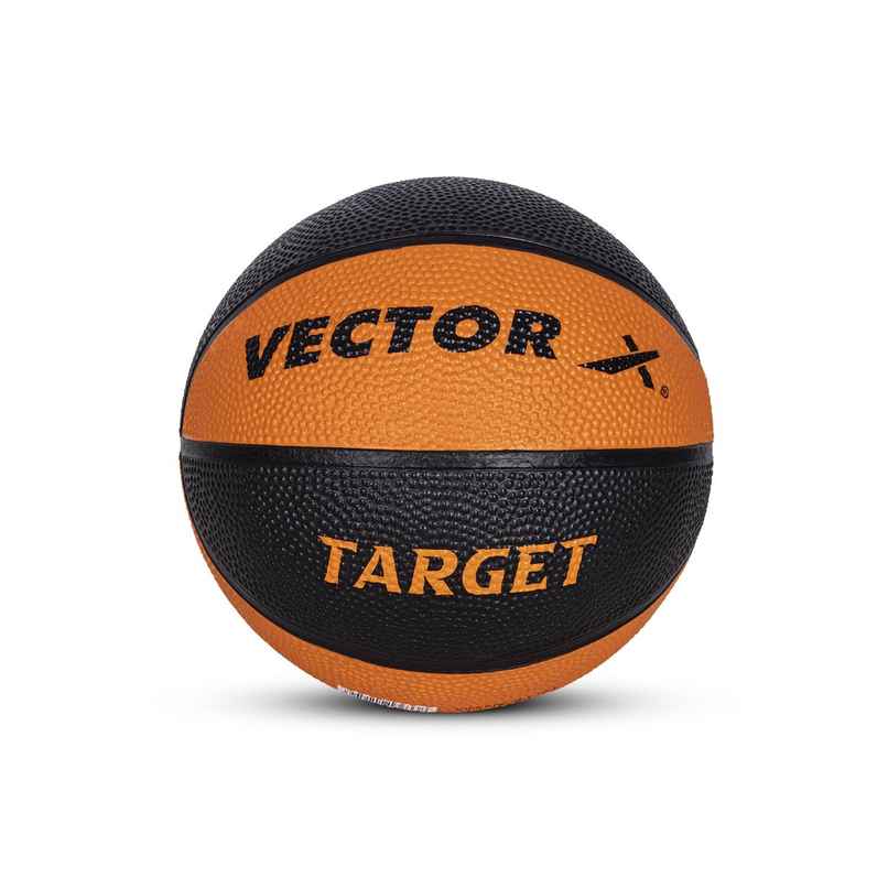 Vector X Target 8 Panel Rubberized Moulded Basketball | Size - 3