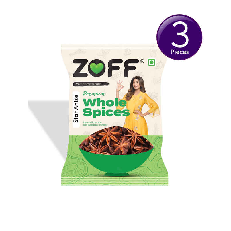 ZOFF Star Anise Whole - Chakri Phool Combo ZOFF Star Anise Whole - Chakri Phool Combo