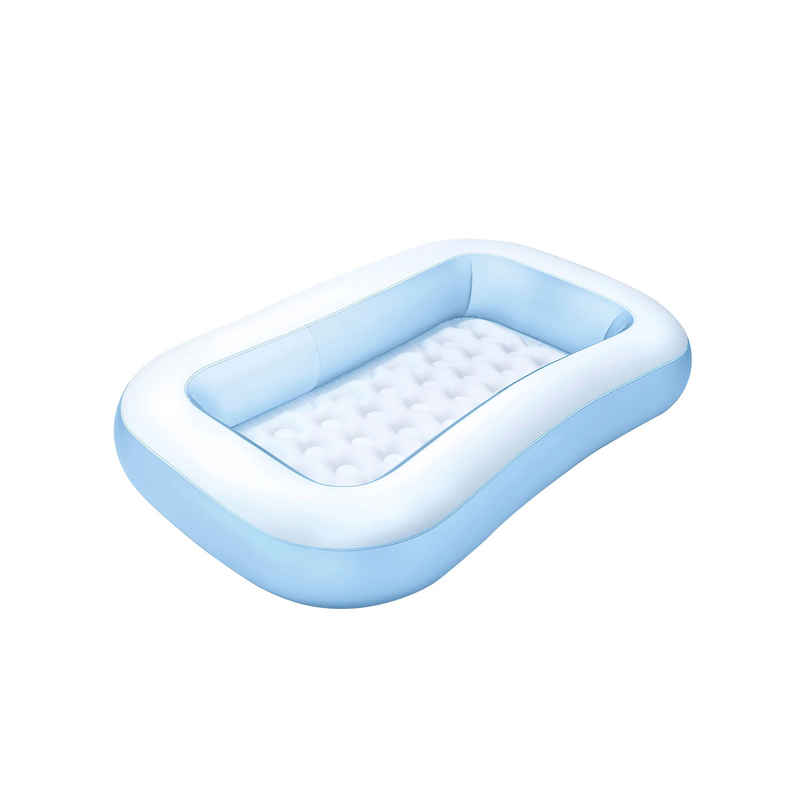 Toyshine Big Size 3 Rings Rectangular Bath Tub Cum Swimming Pool Play Centre- 166 x100 x 25cm