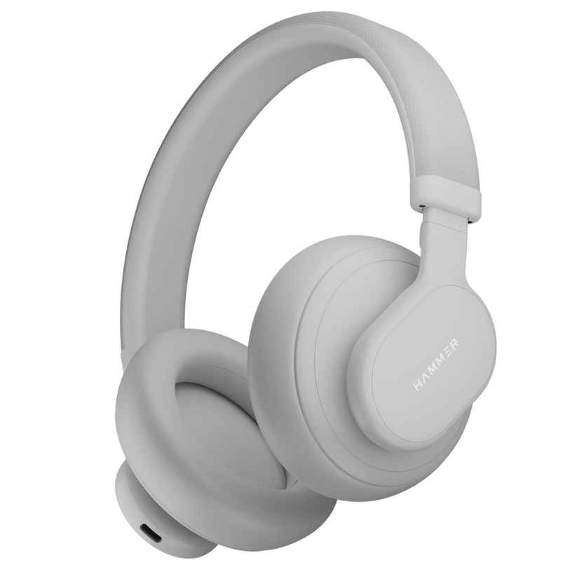 Hammer Touch Control Bash Max Over The Ear Wireless Bluetooth Headphones With Mic - Cool Grey Hammer Touch Control Bash Max Over The Ear Wireless Bluetooth Headphones With Mic - Cool Grey