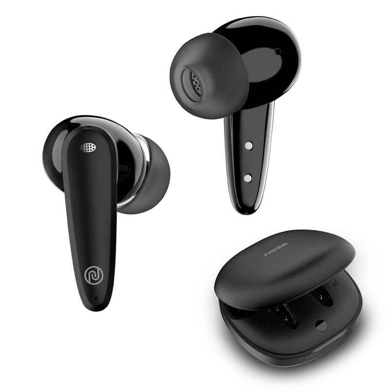 Noise Buds VS404 50H Playtime 4Mic ENC 10mm Driver IPX5 BT v5.3 TWS Earbuds | Jet Black