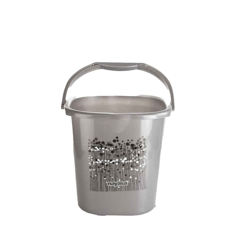 Nayasa Funk Plastic Bathroom Bucket Strong And Durable Water Storage Bucket | 25 L | Black Nayasa Funk Plastic Bathroom Bucket Strong And Durable Water Storage Bucket | 25 L | Black
