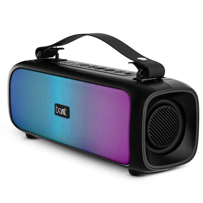 boAt Stone 580 BT Speaker w/ 12W RMS Stereo Sound, 8H Playtime & TWS Feature (Midnight Black)