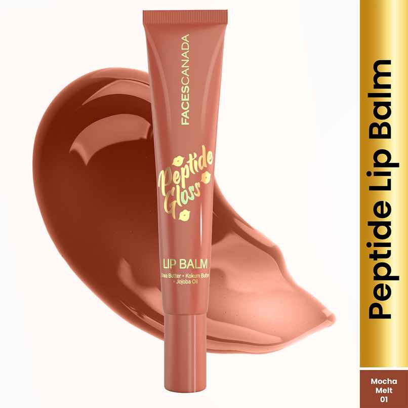 FACES CANADA Peptide Gloss Lip Balm | Deeply Nourishing | Lightweight - Mocha Melt 01