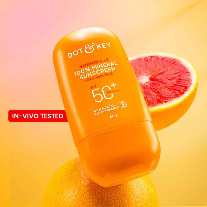 Dot & Key Vitamin C + E 100% Mineral Sunscreen SPF 50+ PA++++ Dot & Key Vitamin C + E 100% Mineral Sunscreen SPF 50+ PA++++