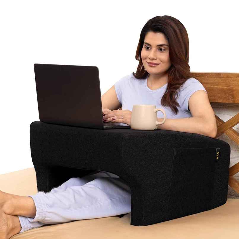 Frido Ultimate Lap Desk Pillow | Portable - Ergonomic | Black