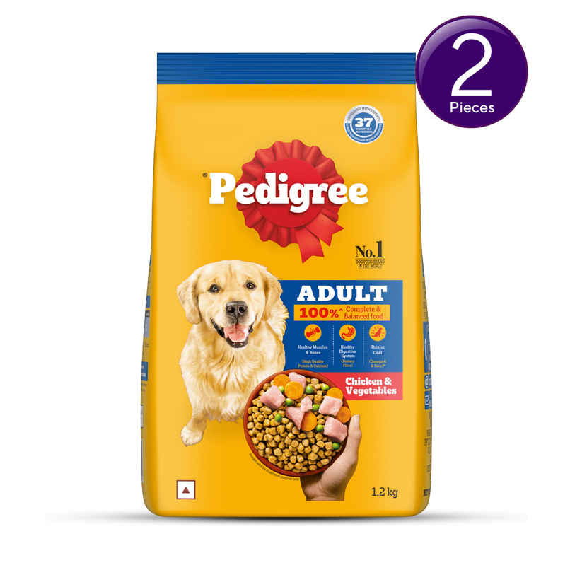 Pedigree Adult Chicken & Vegetables Dry Dog Food Combo