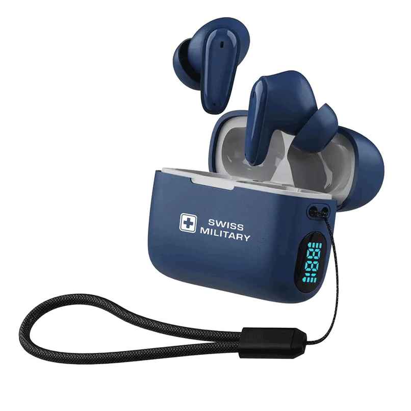 Swiss Military Audio Earbuds - Octa Pods | Blue Swiss Military Audio Earbuds - Octa Pods | Blue