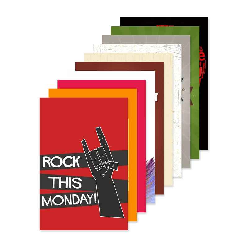 Paper Plane Design Wall Posters For Office Decor | Set of 10 | Size | 12 Inch x 18 Inch | D25