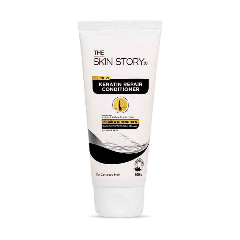 The Skin Story Keratin Conditioner For Coloured Treated Hair Repairs Damage & Frizz Sulphate Free