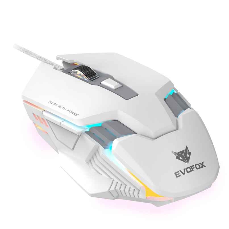 EvoFox Spectre Gaming Mouse USB - White EvoFox Spectre Gaming Mouse USB - White