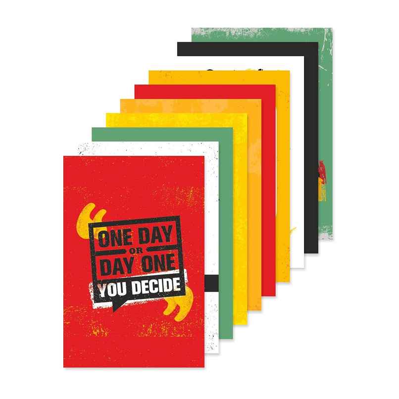 Paper Plane Design Wall Posters For Office Decor | Set of 10 | Size | 12 Inch x 18 Inch | D40