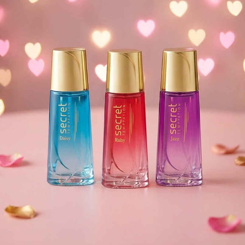 Secret Temptation Fragrance Kit With Jazz | Ruby And Daisy Perfume For Women | Pack Of 3 Secret Temptation Fragrance Kit With Jazz | Ruby And Daisy Perfume For Women | Pack Of 3