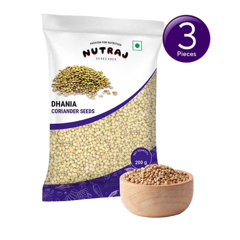 Nutraj Classic Dhania (Coriander Seeds) - Pouch Combo 