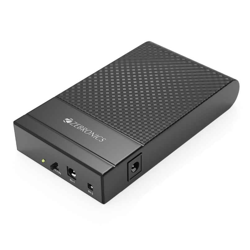 Zebronics EnergiUPS 4K Router UPS | 4000mAh | 4H Backup | 3A Output | Fast Charging Zebronics EnergiUPS 4K Router UPS | 4000mAh | 4H Backup | 3A Output | Fast Charging