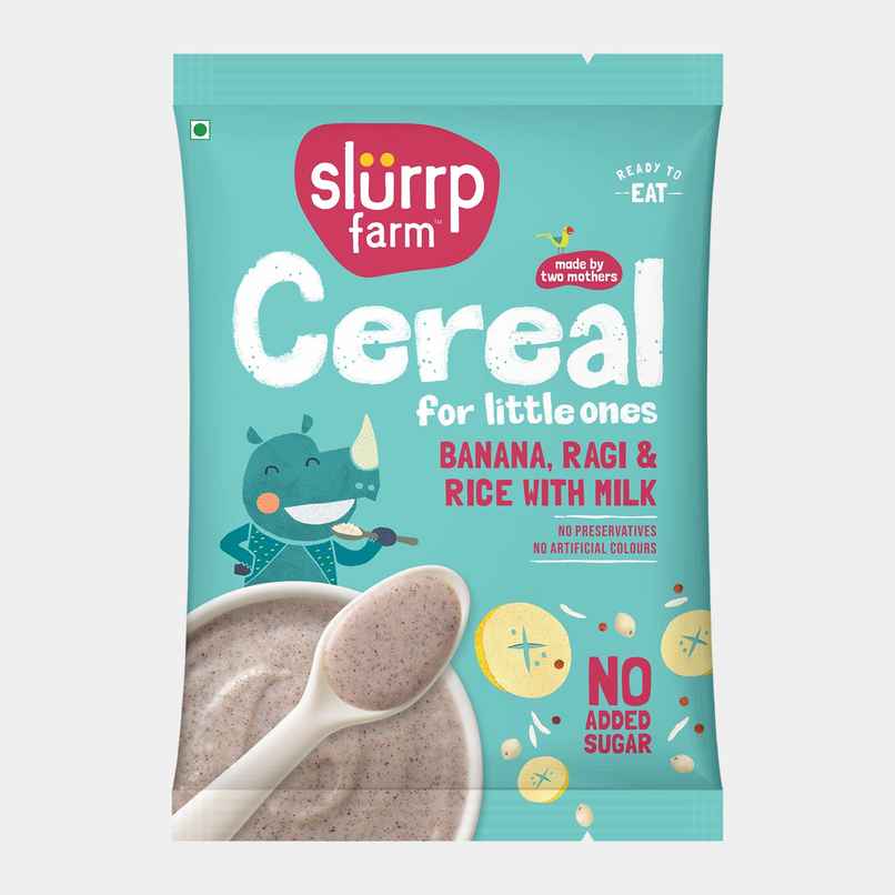 Slurrp Farm Cereal For Little Ones | Banana , Ragi and Rice with Milk